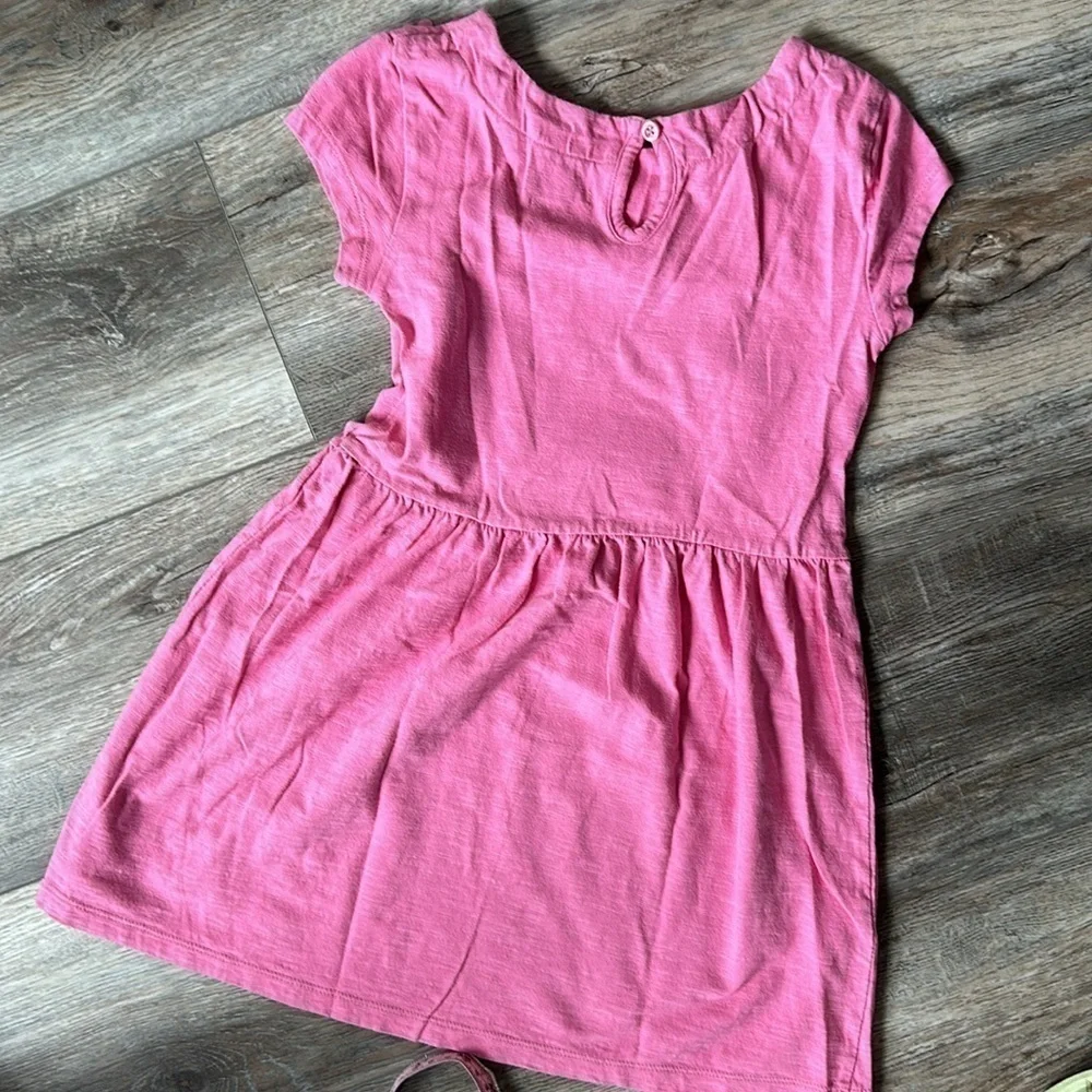 GAP dress kids size 6 pink cotton floral with flowers comfort